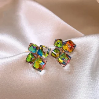 Shiny Colorful Earring For Mom